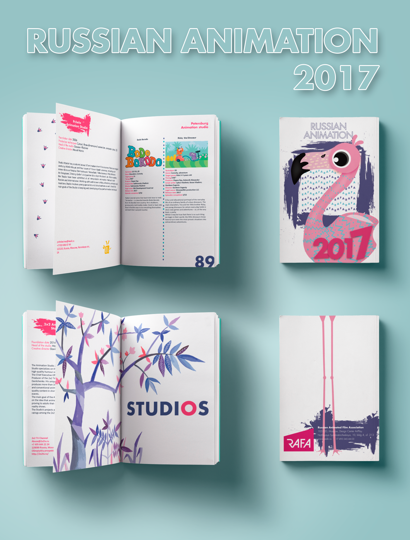 flamingo animation  catalog poligraphydesign