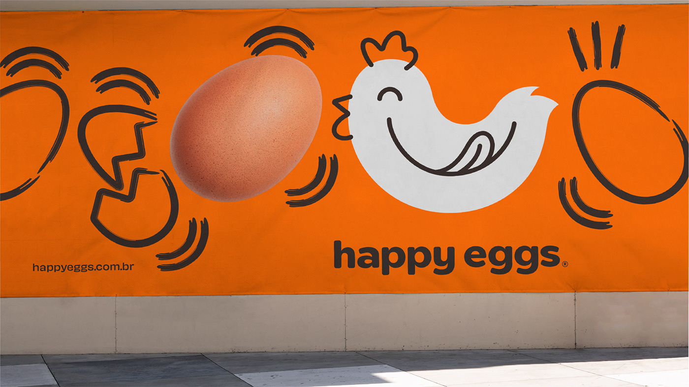 Ana Couto ana couto branding branding  eggs galinha happy ovos ILLUSTRATION  Packaging