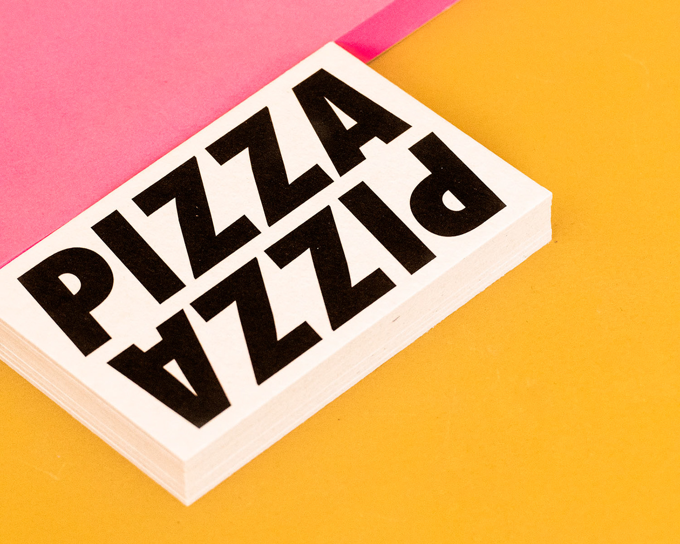 Pizza branding  business card logo rebranding minimal Futura Strong message Italian food Food 