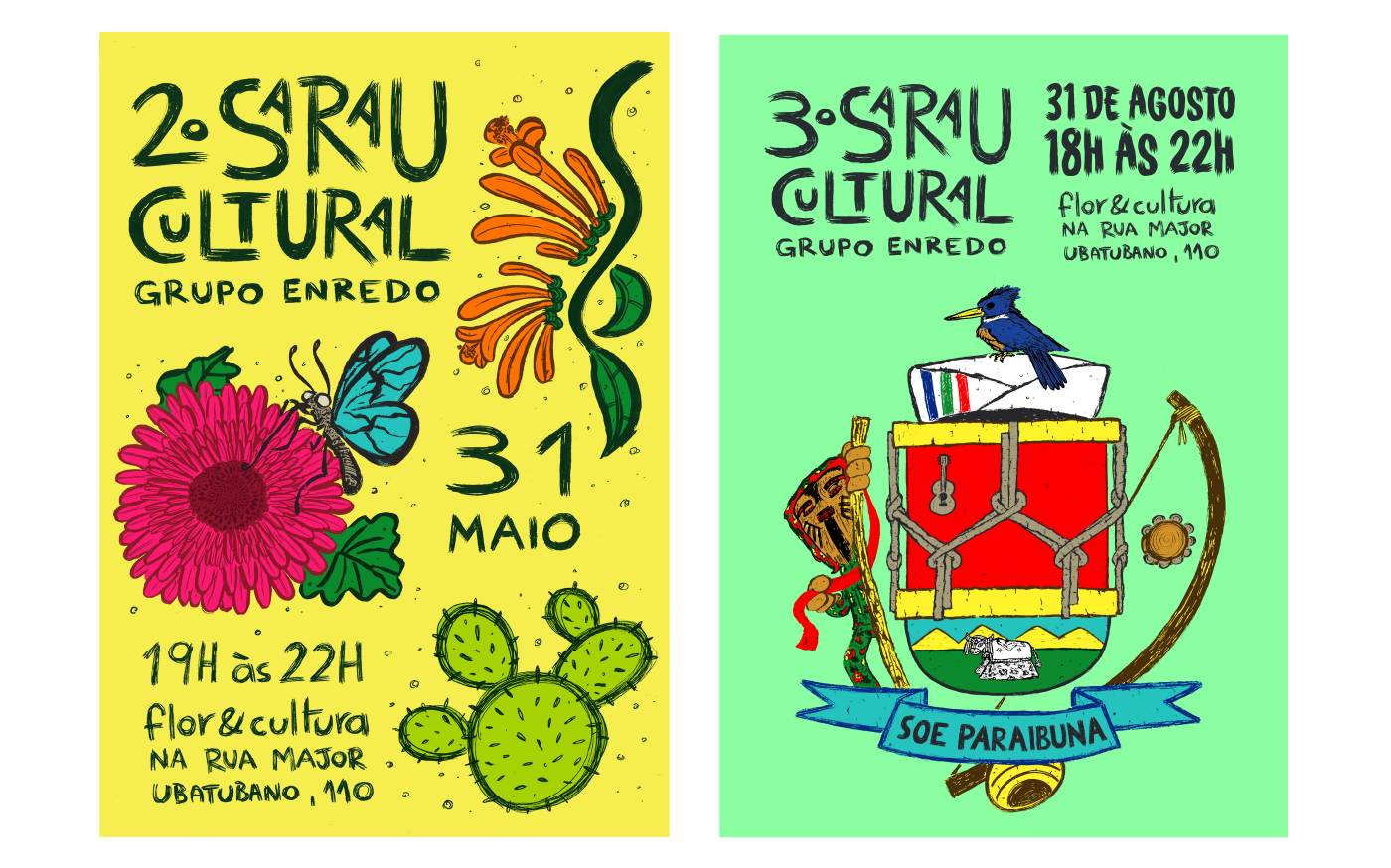 Brasil cartaz cultura espetáculo Evento Exposição musica poster sarau teatro
