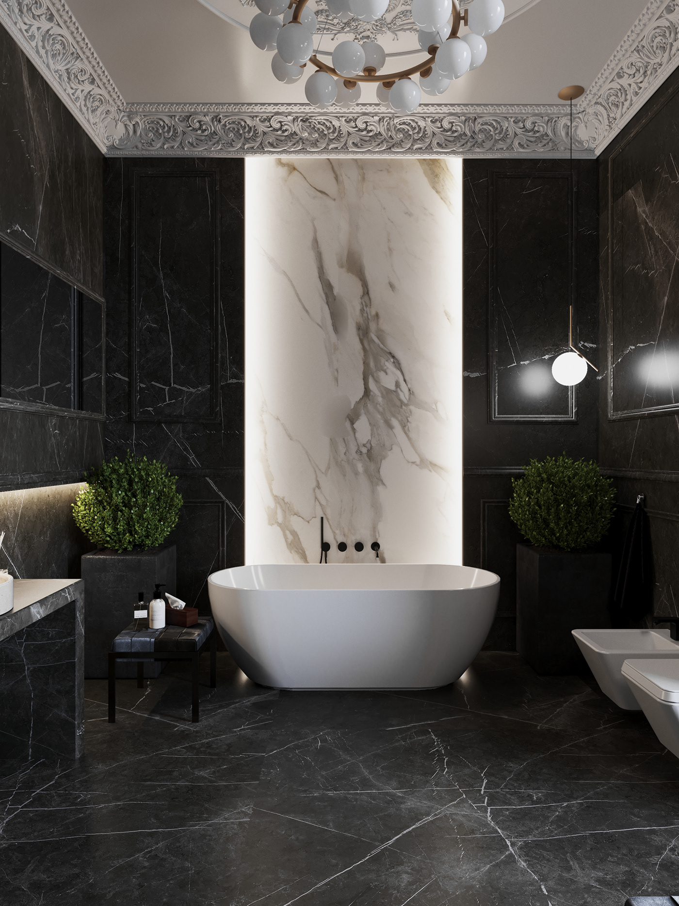 visualisation interiordesign Project apartment luxury Russia novosibirsk CGI Render corona