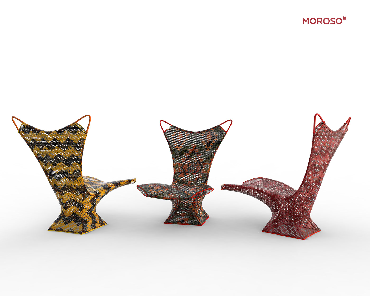 3D design furniture italian Moroso Outdoor product Render