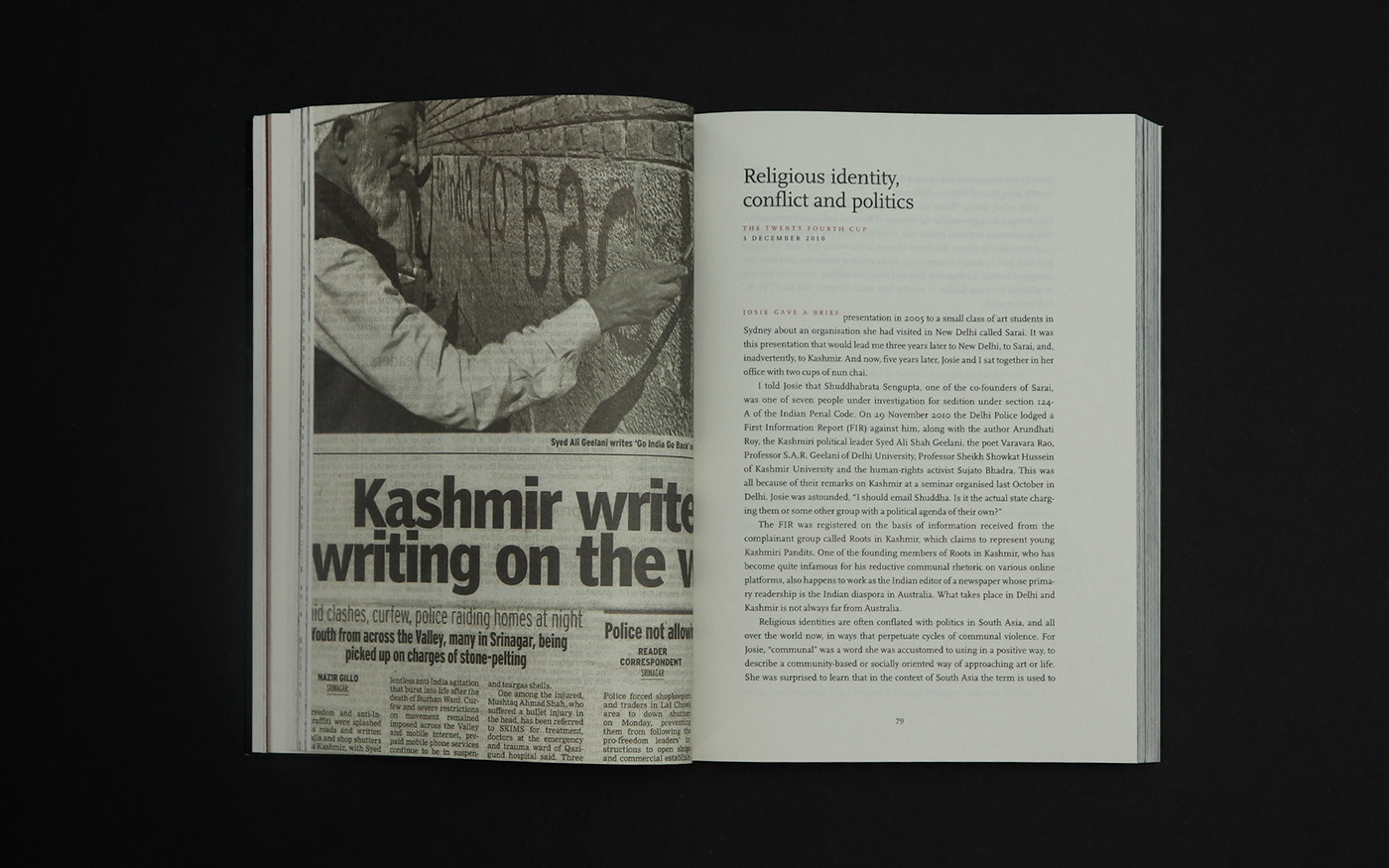 anecdote art & culture book design Documentary  editorial Kashmir media Stories