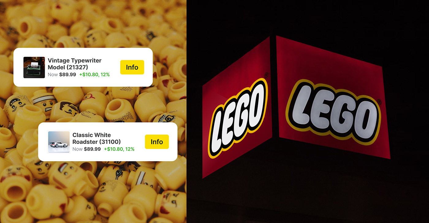 ervice focused on tracking and analyzing the market values of LEGO sets and minifigures