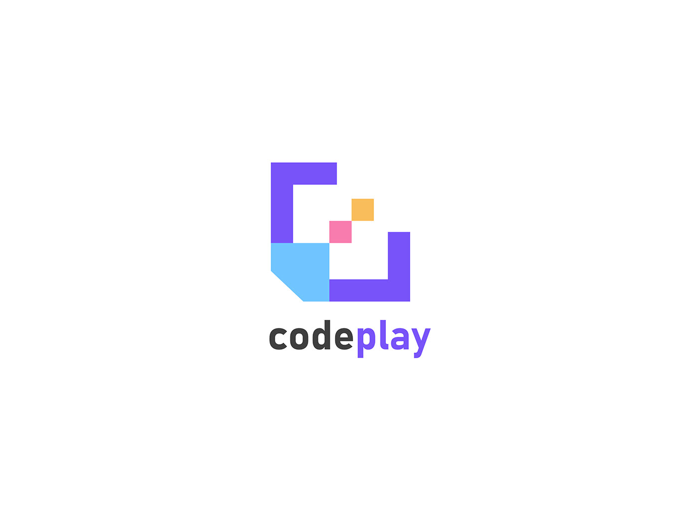 Code logo programming logo developer logo Ice Logo  Magic   logos Logo Design Branding Identity coding brackets Pixel Code