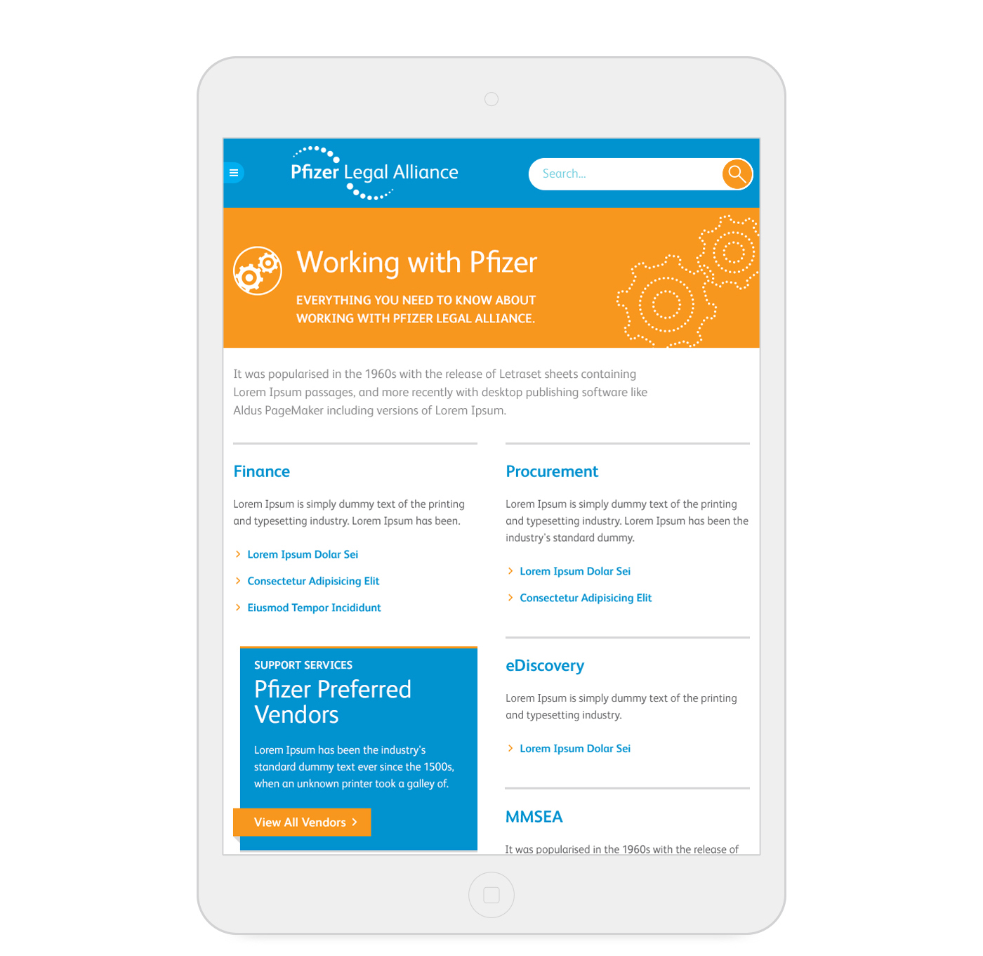 Intranet Website Mobile responsive
