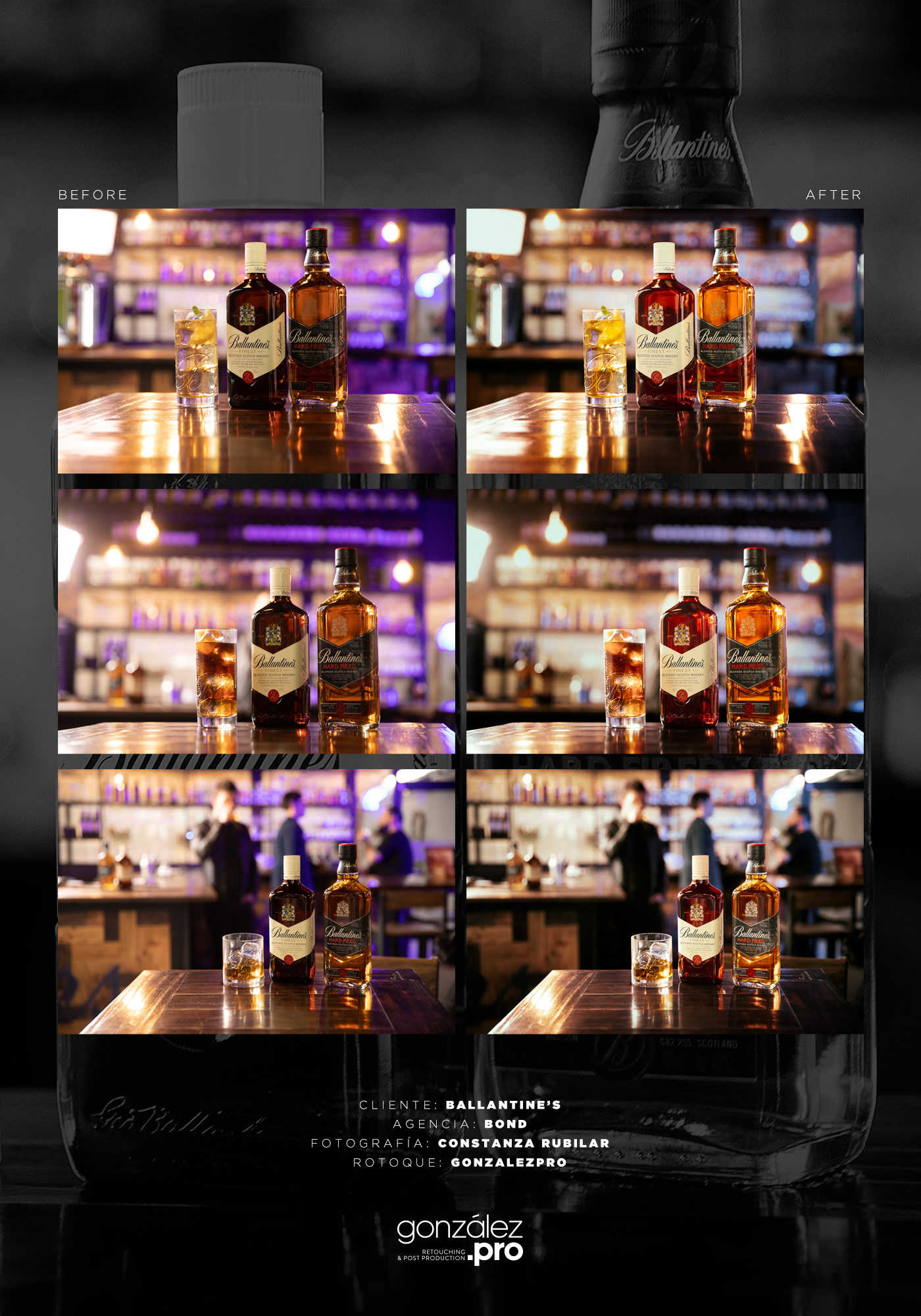 alcohol ballantines beverage bottle drink Photography  retouch retouching  Whiskey Whisky