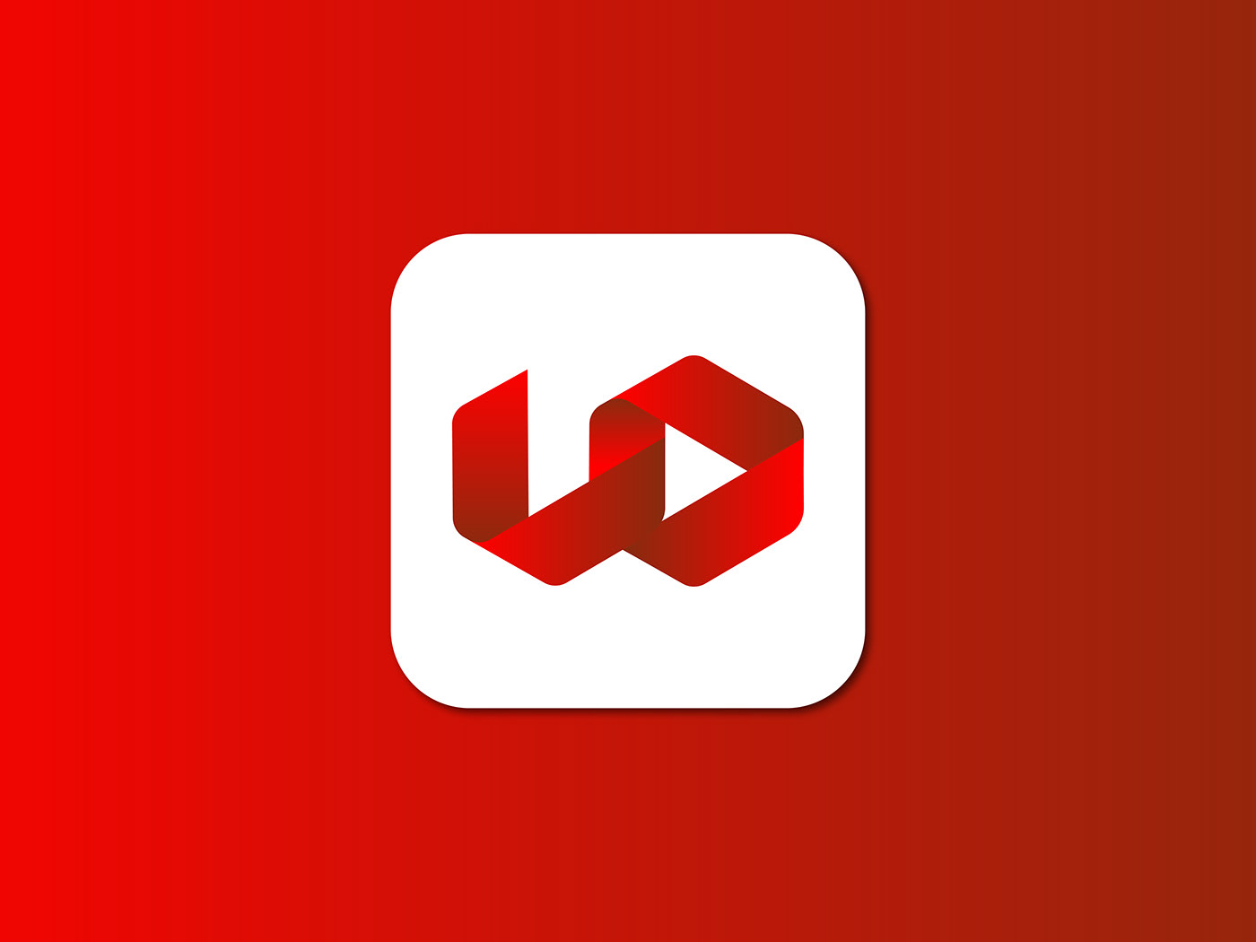 App logo best logo designer Cinema Entertainment gradient letter media modern w Software Logo Technology