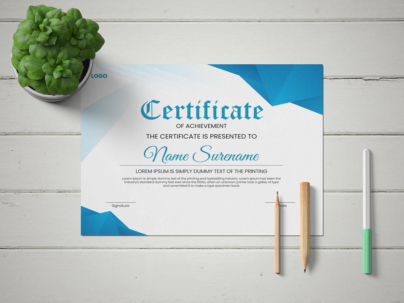 school certificate company creative marketing   Creative certificate Landscape mountains psd vector Collage Certificate