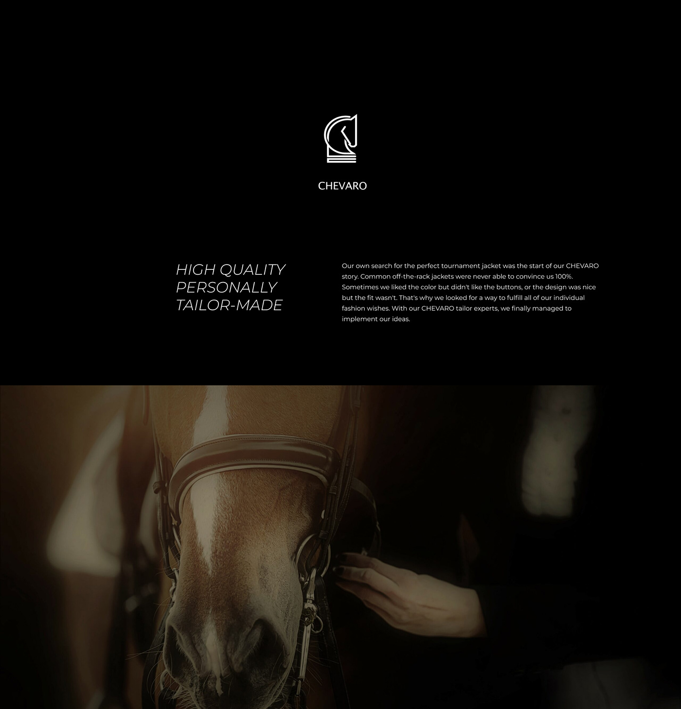 luxury shop Minimalism horse tailor configurator Ecommerce service Website UI/UX