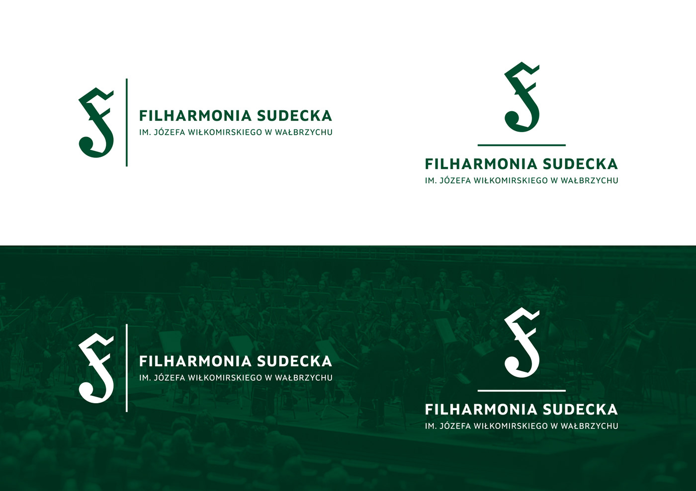 filharmonia identity identyfikacja wizualna instrument logo Logo Design monogram orchestra philharmonic symbol