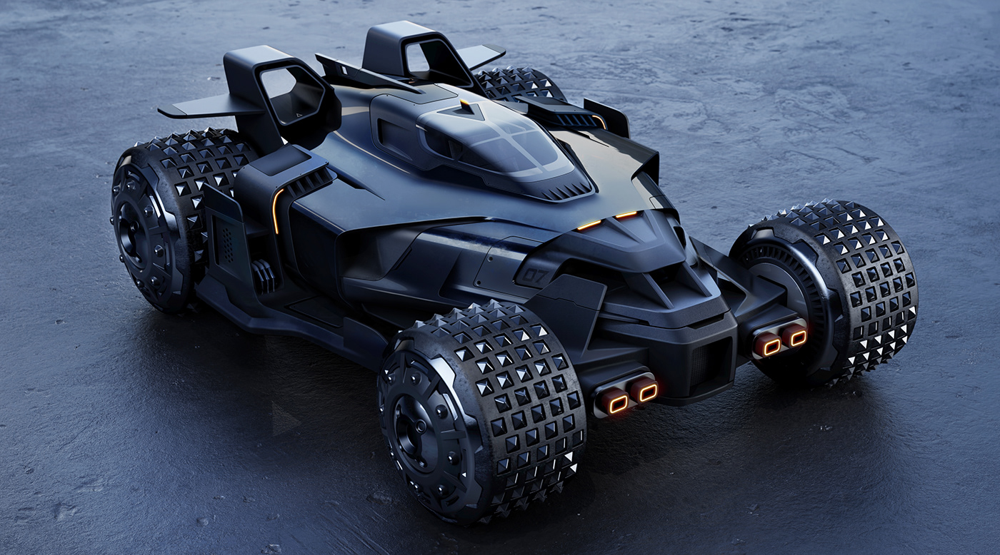 automotive   car batman Batmobile Dc Comics Vehicle Advertising  dark artwork dramatic