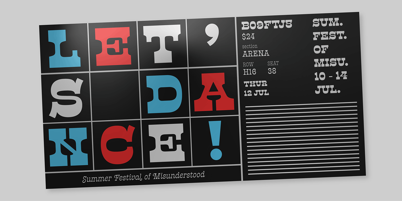 fancy typography   graphic design  theather poster sudtipos fonts reversed contrast decorative typography Display