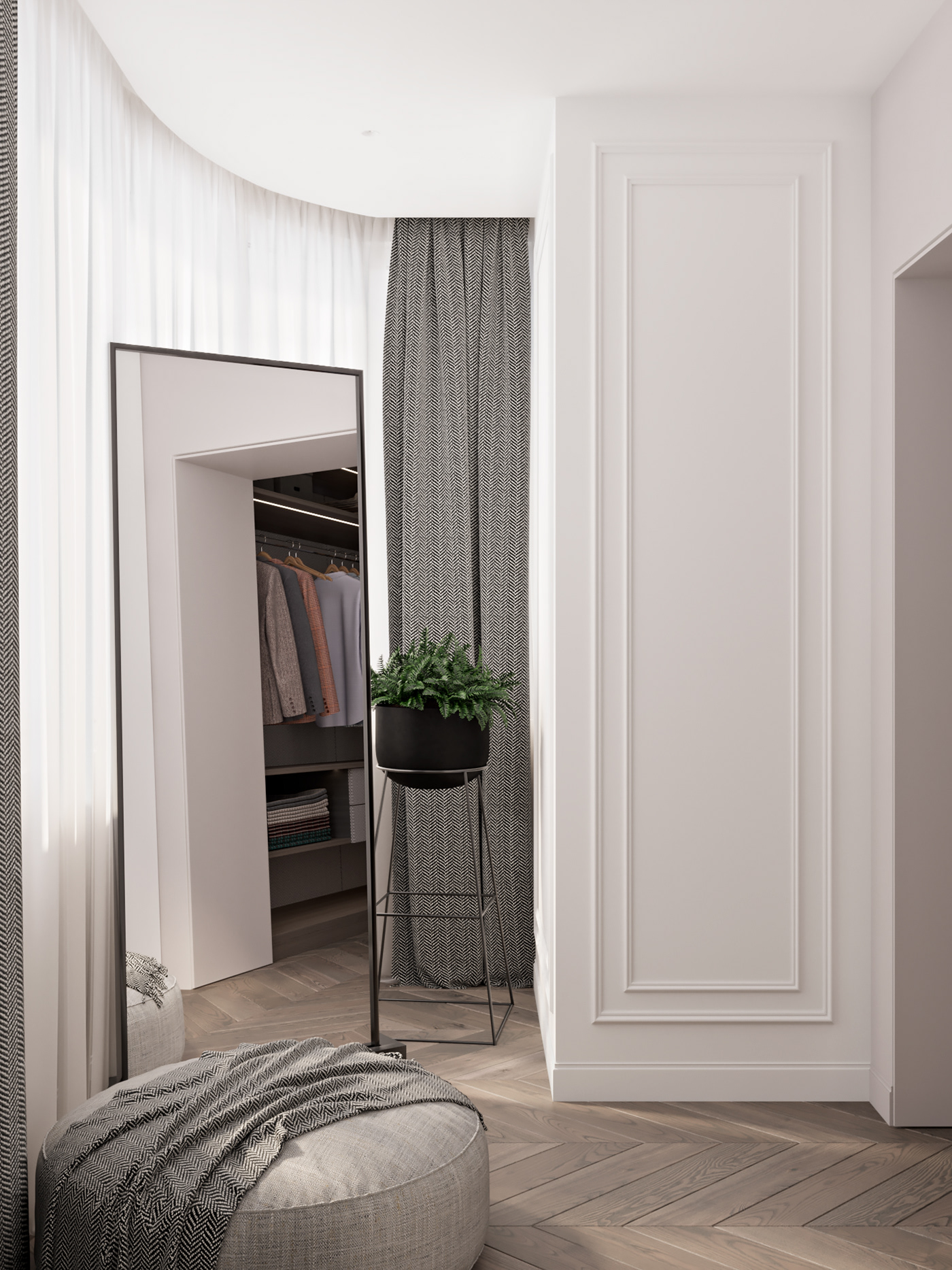 modern Classic Interior Marble dark wood Kyiv ukraine design interior design  White