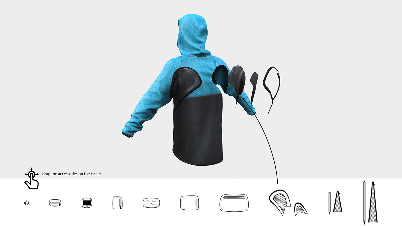 sport raincoat customizable innovation reflective rainproof darkproof
