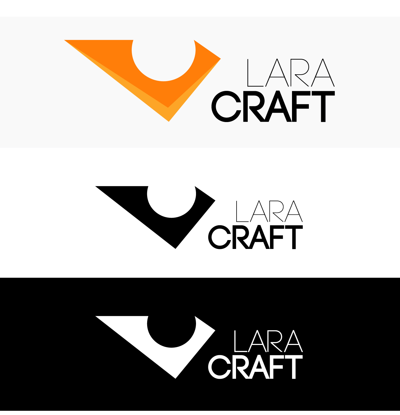 Logotype lara craft logo vector bran personal