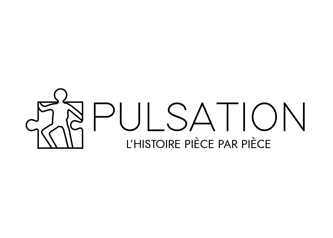 roman policier noir puzzle Logotype edition