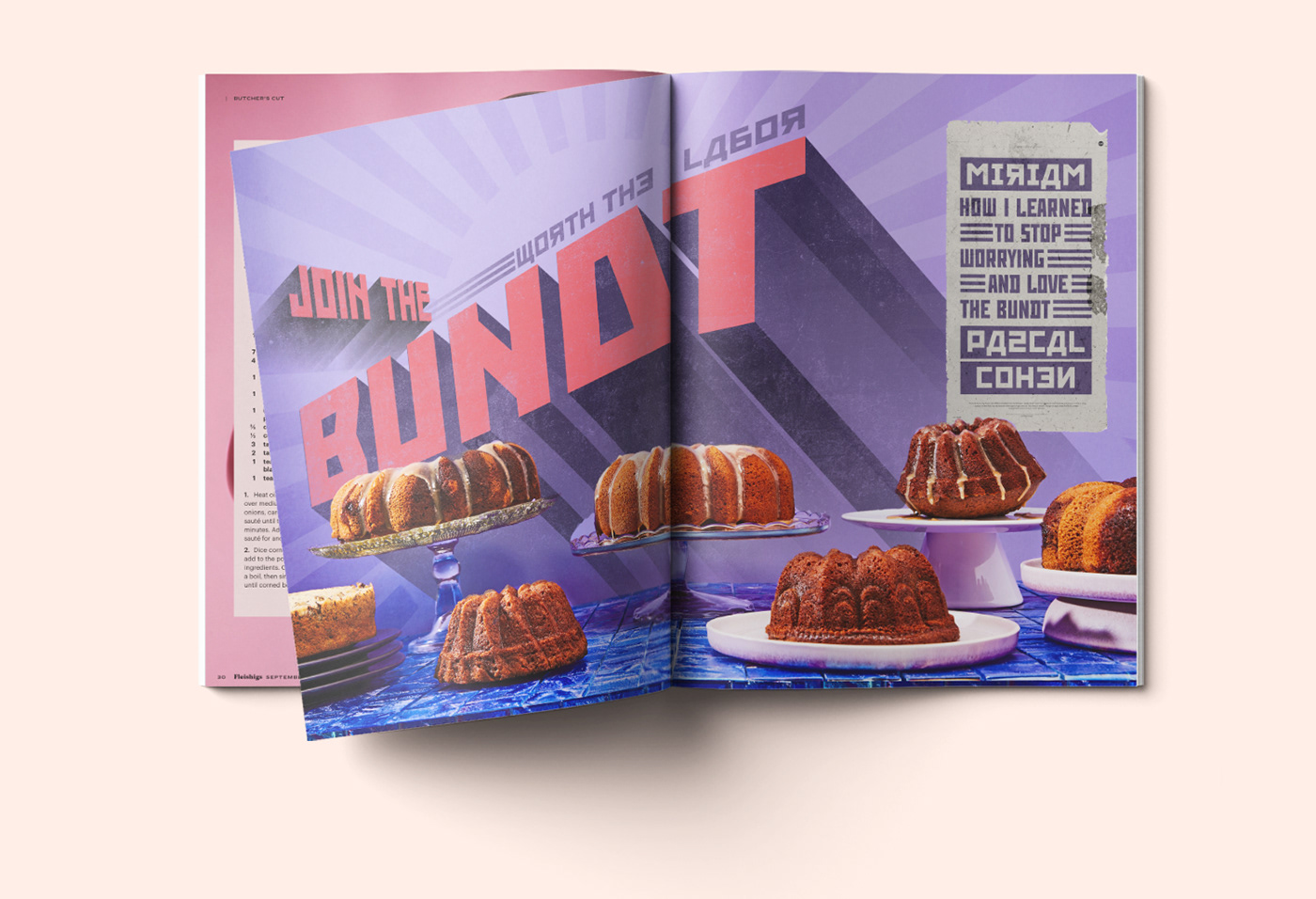 cover design design editorial Food  InDesign jewish Layout magazine marketing   typography  