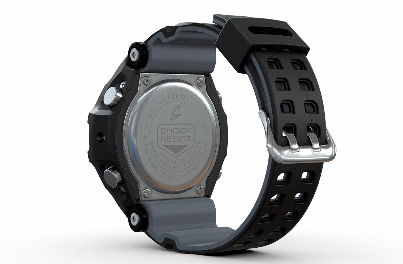 black Casio G-shok Gadget Style watc waterproof