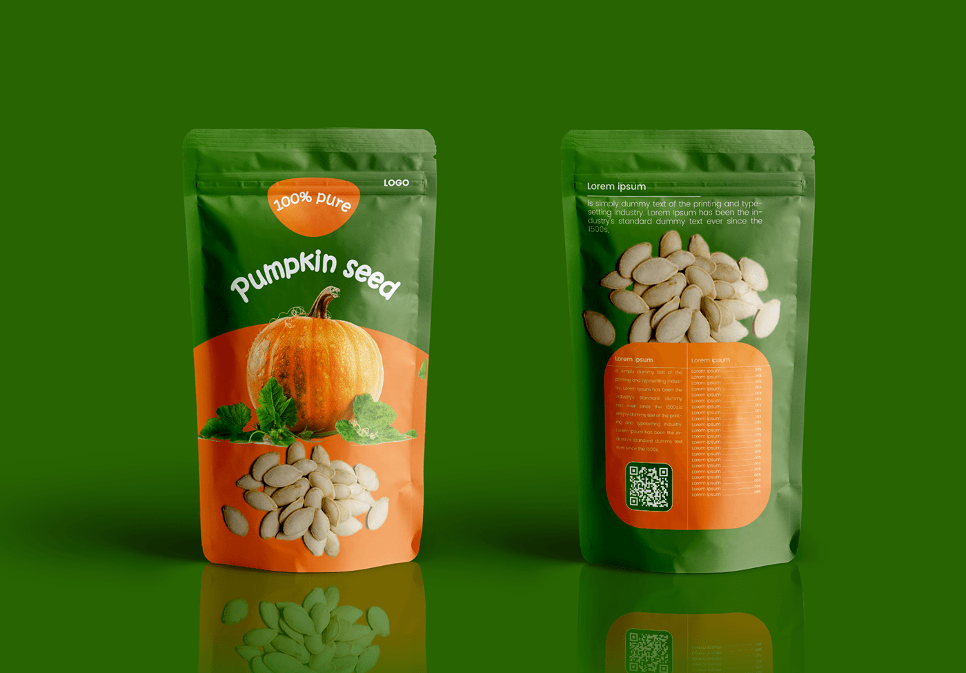 pouch packaging design adobe illustrator designer graphic design  modern creative marketing   Graphic Designer