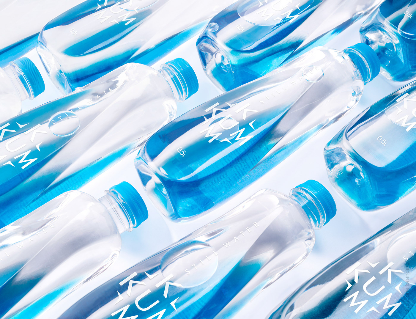 bottle bottle design designer optical illusion Packaging product design  Structure Design Transparency Unique water