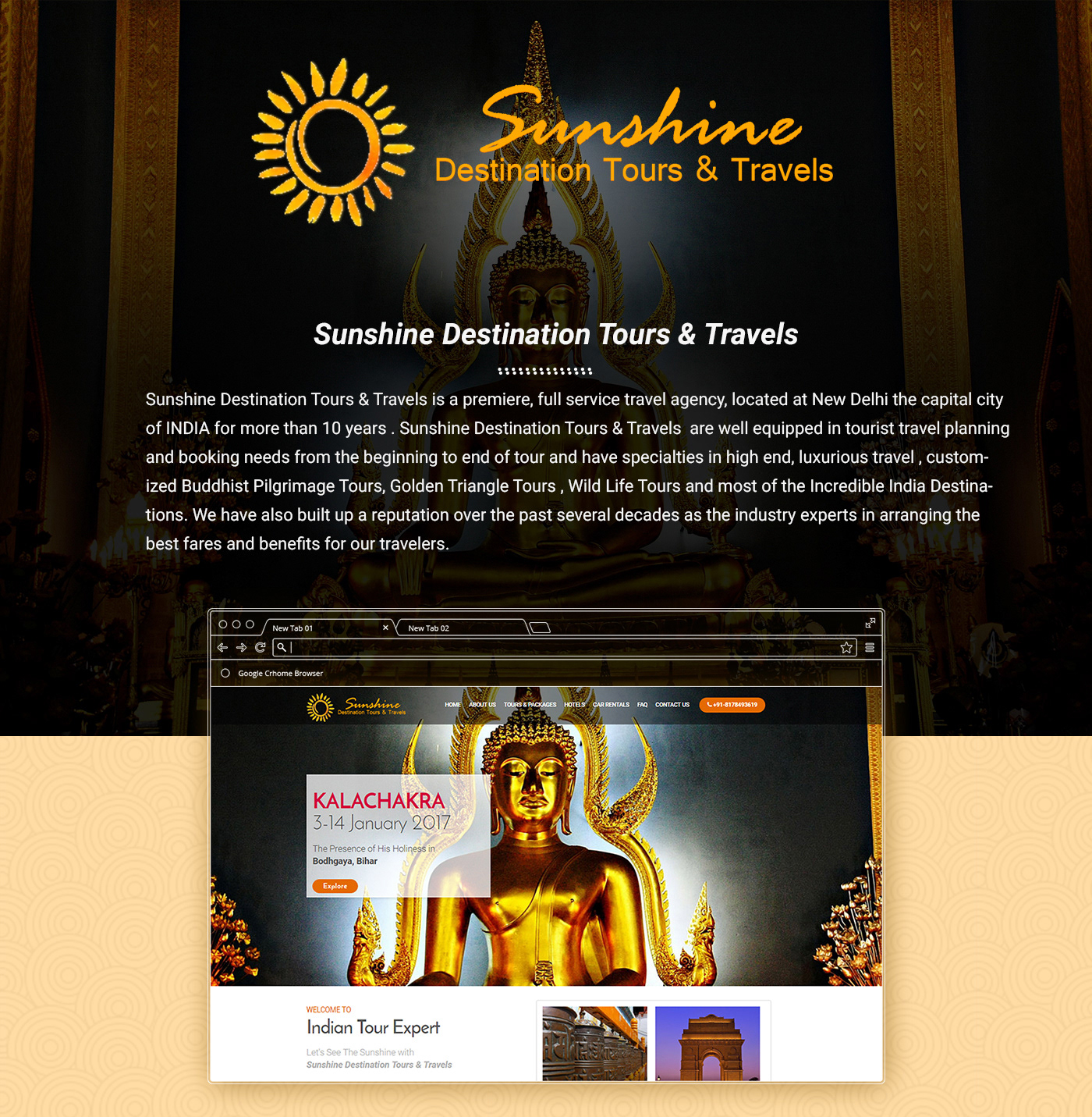 spiritual Website meditation web deisgn landing page Website Design Travel Website elegant Travel Tour travel