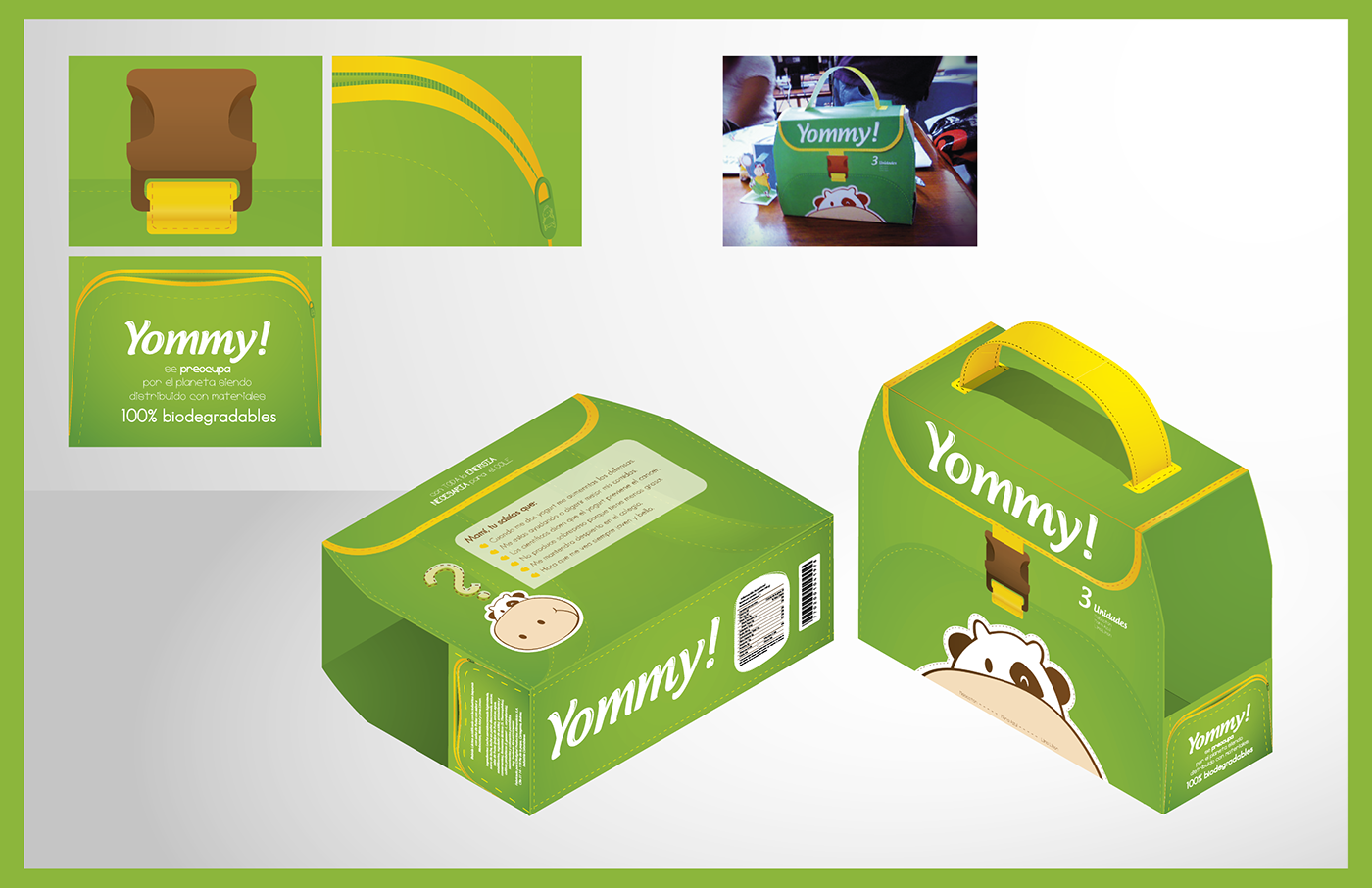 bayumi empaque empaque infantil yommy g3kdigital edgar gutierrez yogurt packaking product Character diseño de personajes