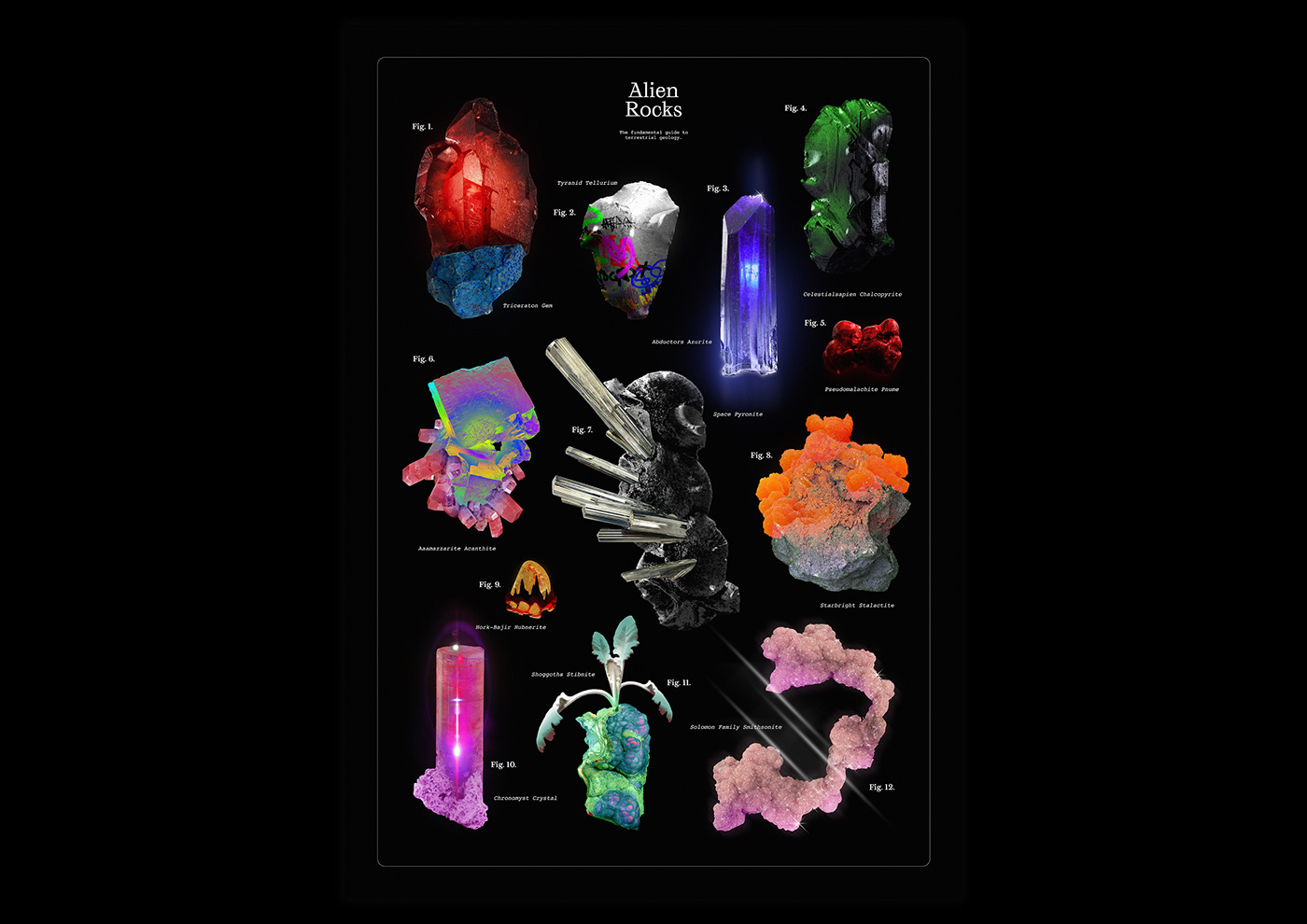 alien Digital Art  geology graphic design  grid infographic New Zealand planet poster rocks