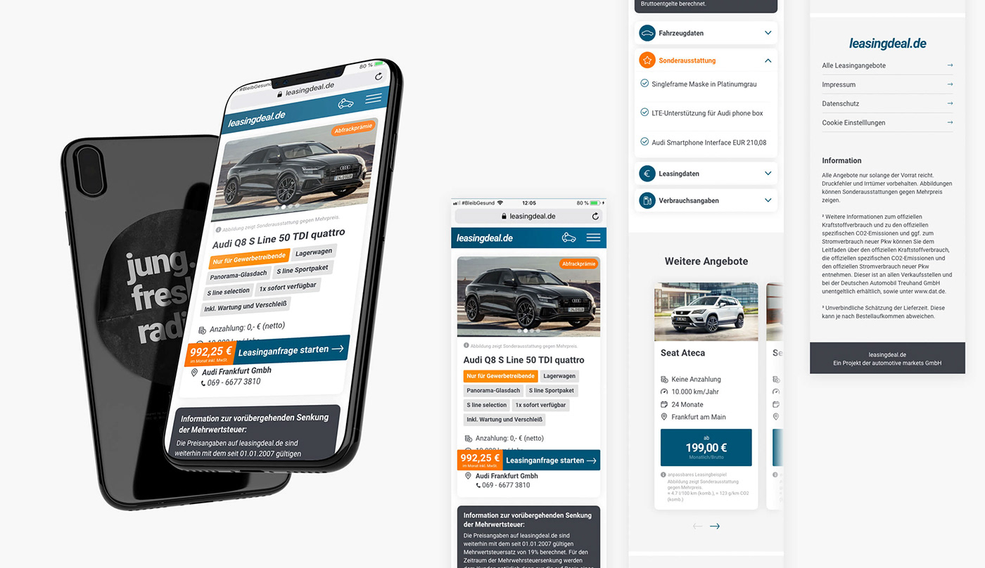 automobile branding  facebook post Instagram Post mobile optimization social media UI/UX user interface Webdesign