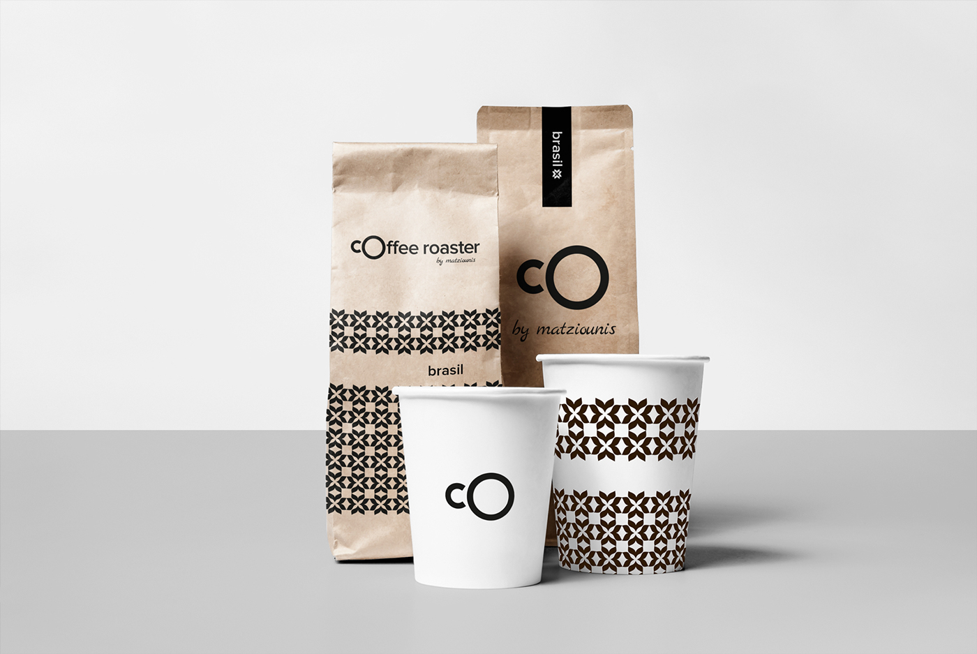 Coffee blend beans Roaster package typography   Packaging brand pattern