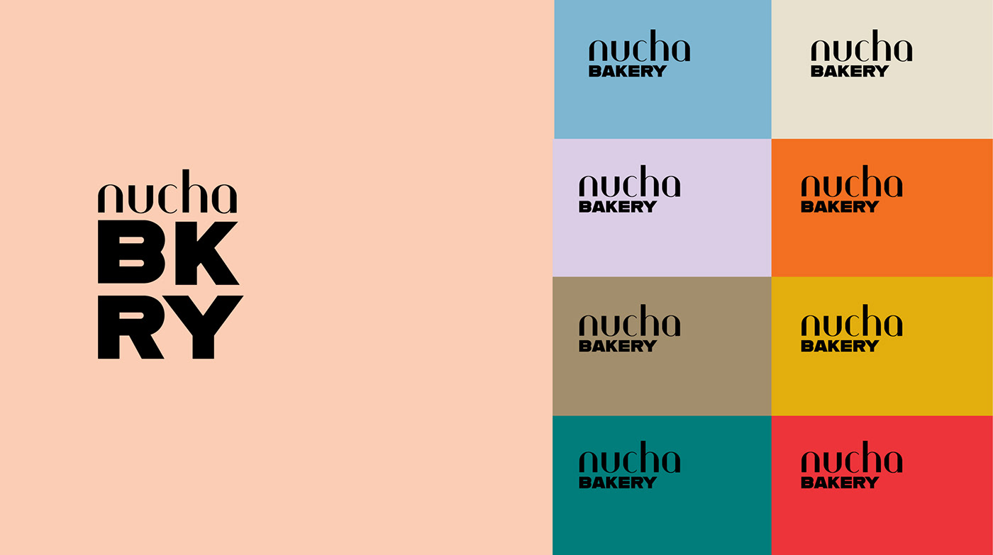 Coffee bakery logo pattern type typography   color branding 