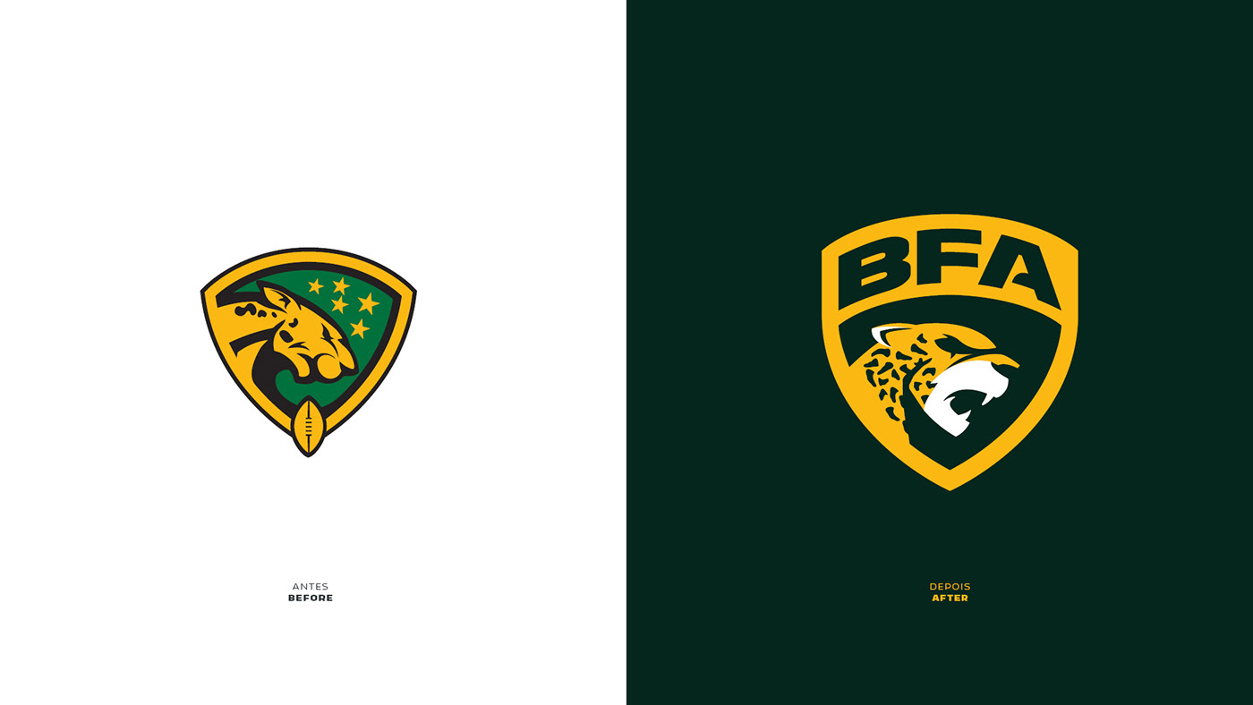 american football BFA branding  brazilian football liga bfa Sports Branding