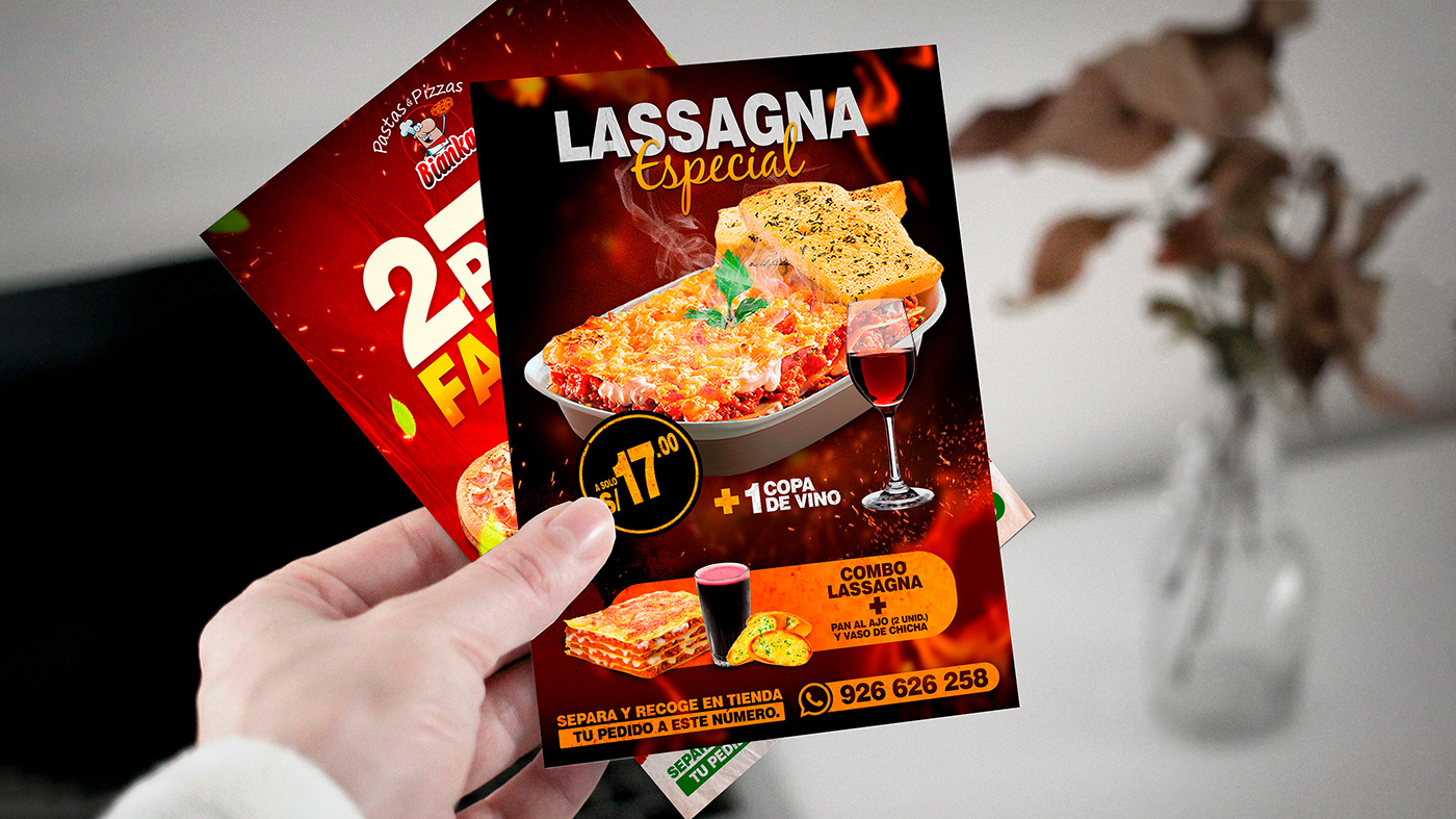 Flyer Design flyerdesign social media pizza Pizza pizza design volante pastas Food  visual identity