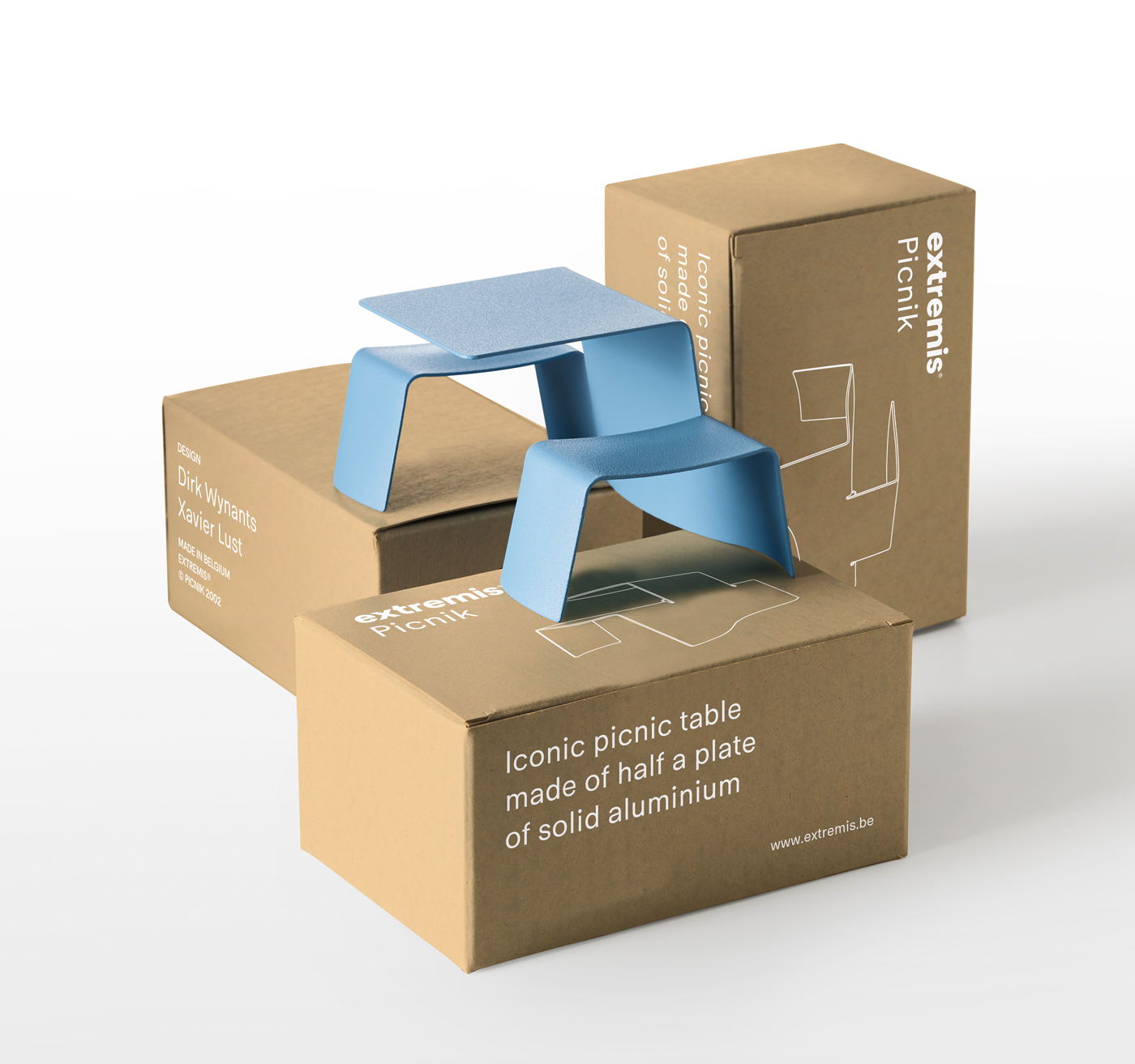 Extremis picnik model furniture dirk wynants Xavier Lust Packaging miniature furniture