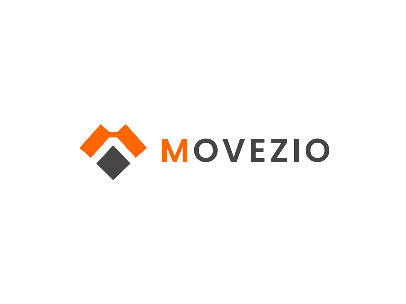branding  packers movers Logo Design M letter creative trend orange karthik ux