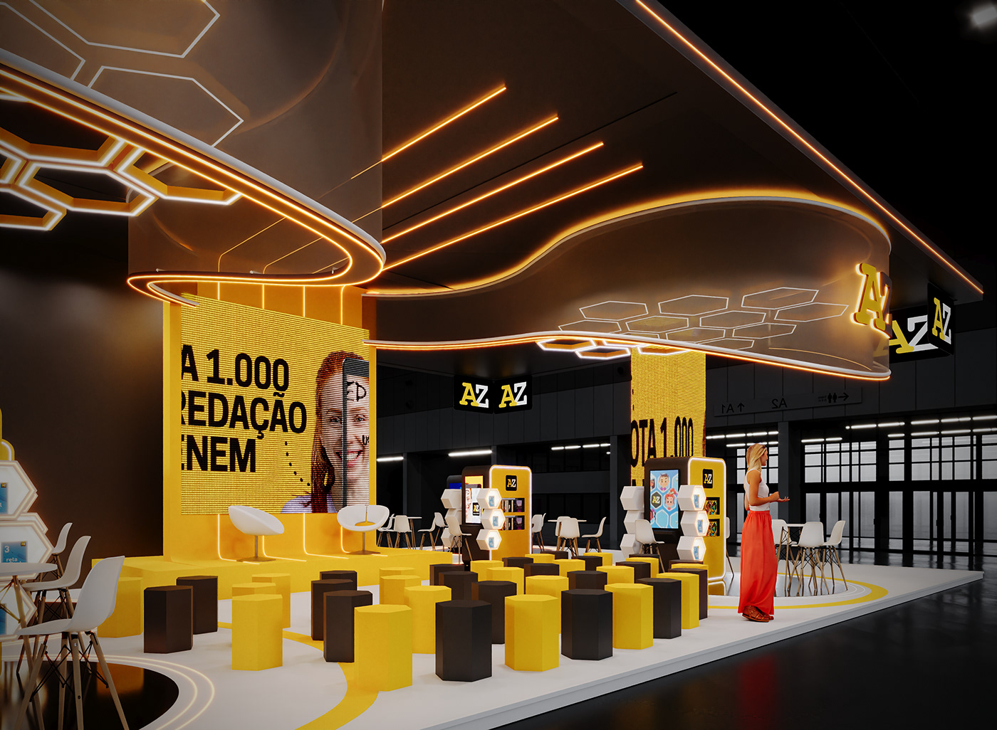 architecture 3D Exhibition  design stands Feiras eventos Exhibition Design  expo booth