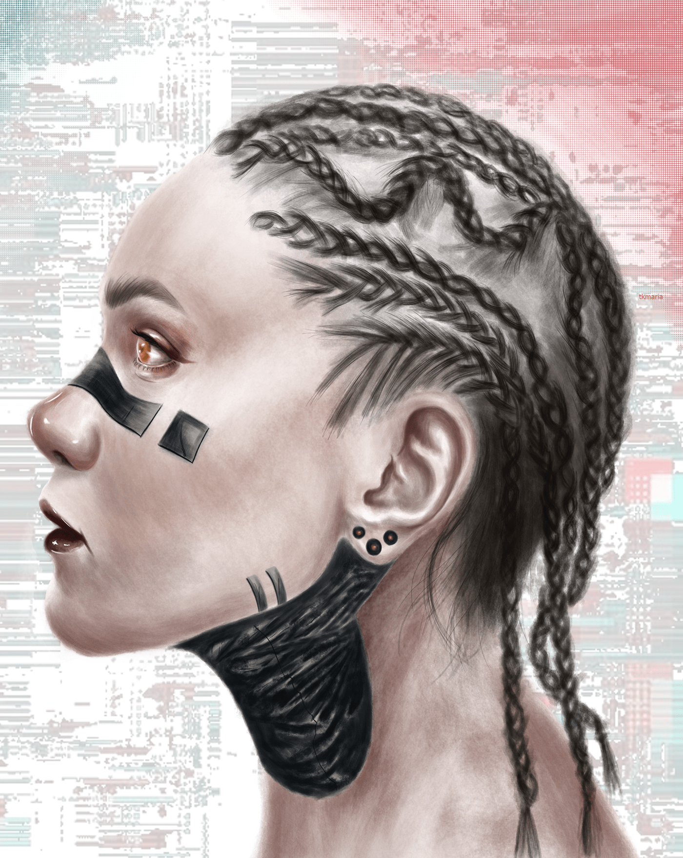 art artist Cyberpunk cyberpunk 2077 Digital Art  ILLUSTRATION  Pocreate