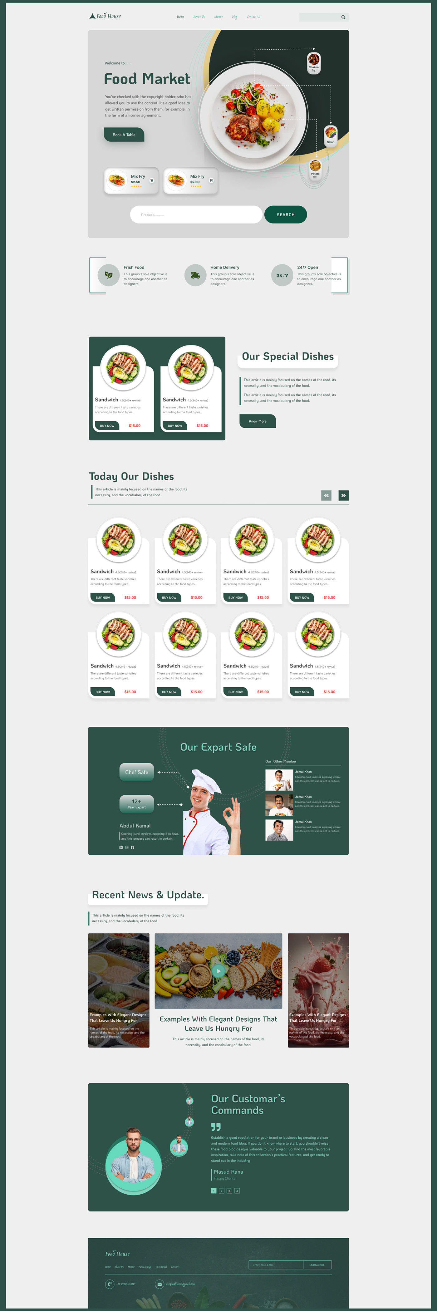 Food Website Food website Design Food  food delivery website Website UI design Figma ui design Web Website Design Food website landing page