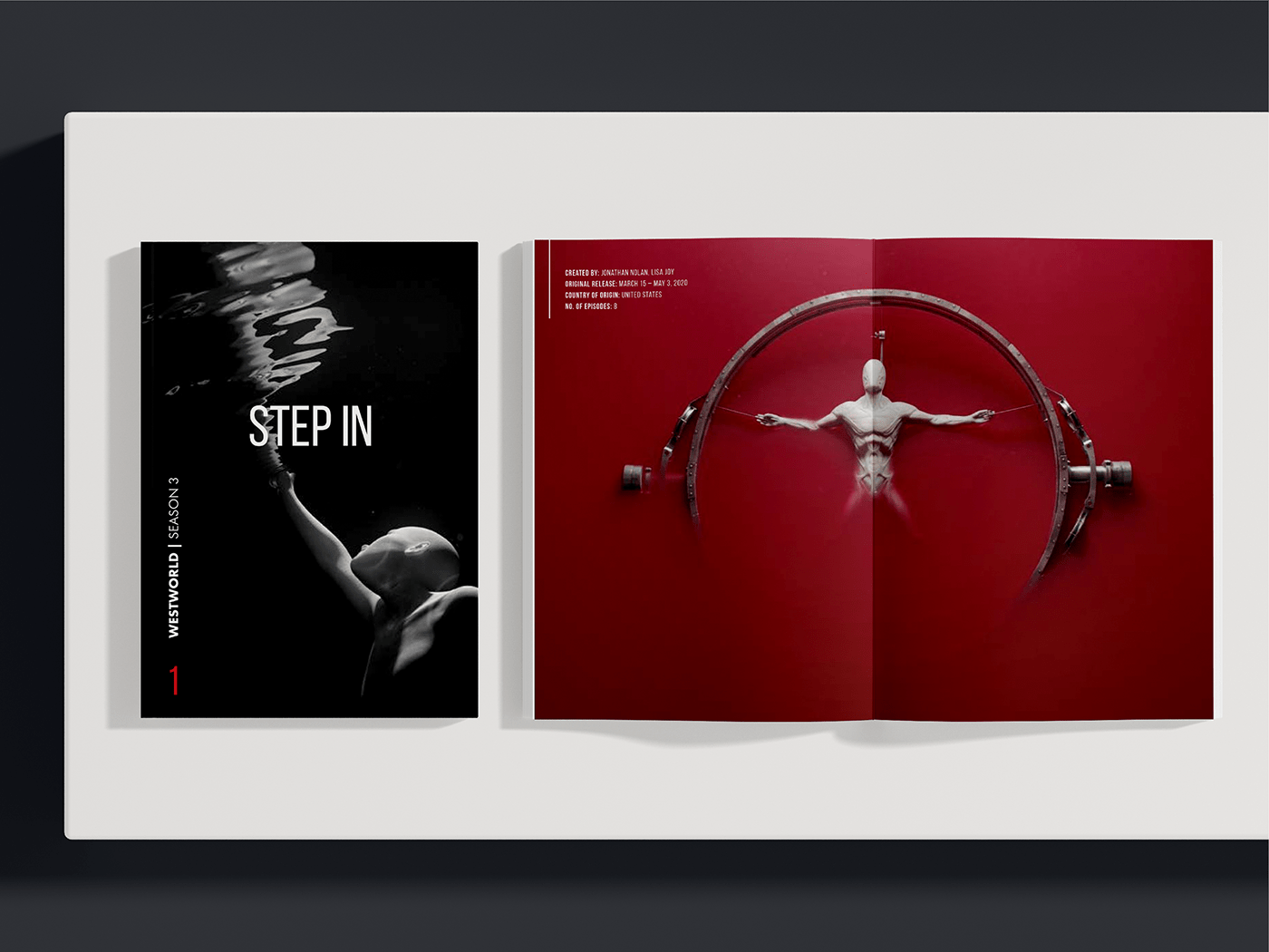 art concept Creativity design graphic design  magazine modern tv show visual westworld