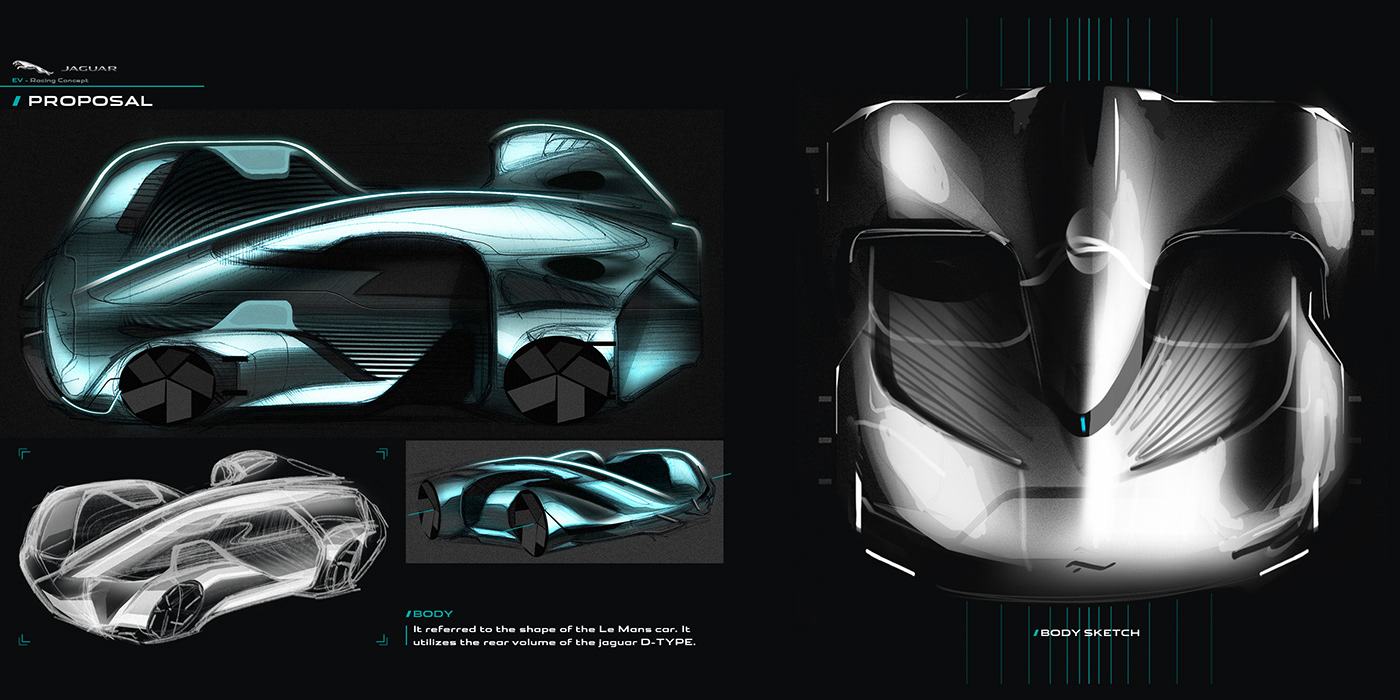 automotive   car cardesign jaguar Racing Automotive design car design mobility