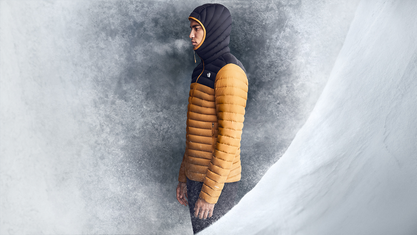 3D artist cold houdini jackets snow TheNorthFace water