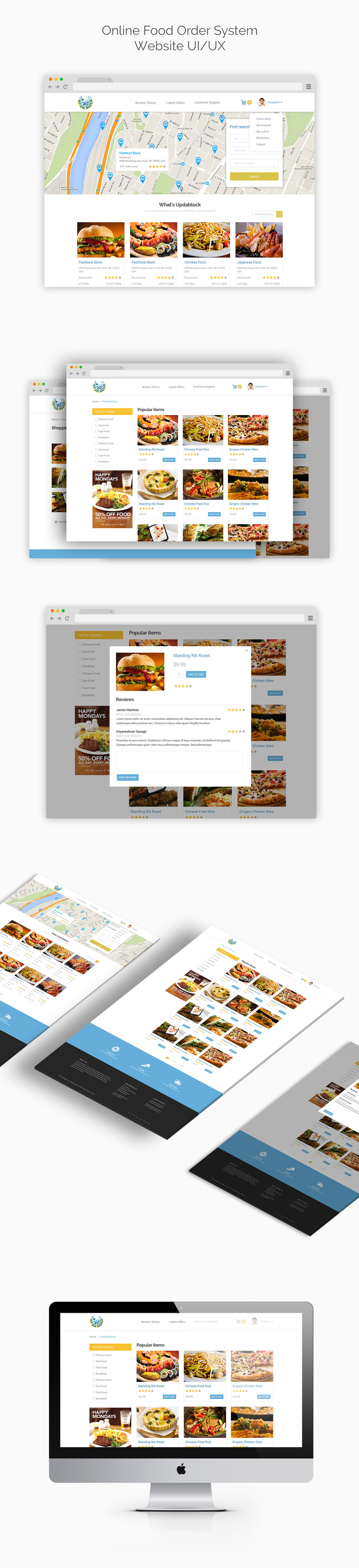 food delivery Website Design online food delivery website redesign