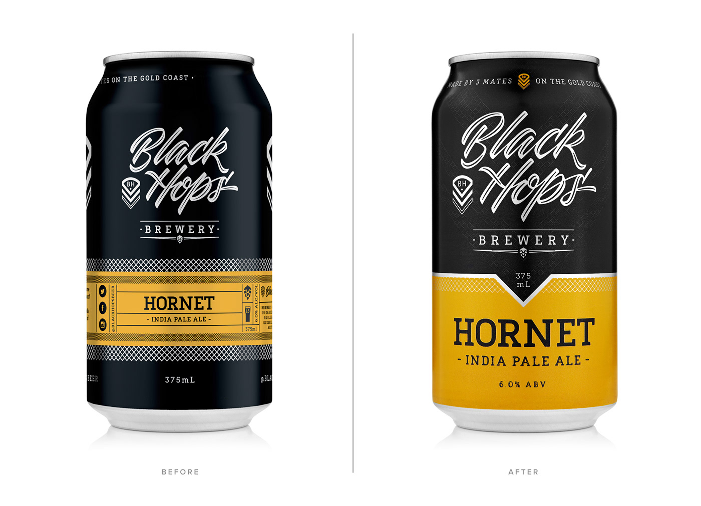Australia beer beer can Beer Packaging black hops brewery Dan Kuhlken DKNG Nathan Goldman Packaging