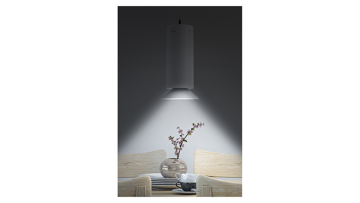 air cleaner ceiling color filter fine dust industrial kitchen Lamp product Render