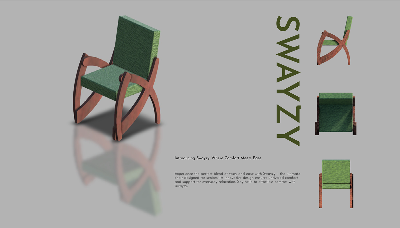 design furniture living room Elderly Ergonomics product design  3D Render