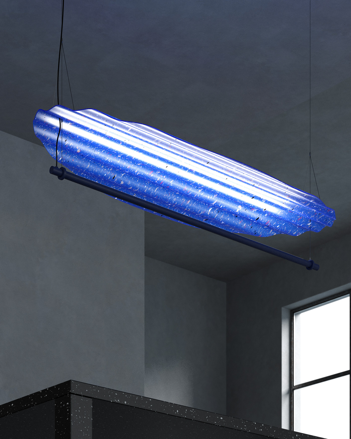 RECYCLED Sustainability Lamp industrial design  product pendant light lighting illumination interior design  martinelli luce