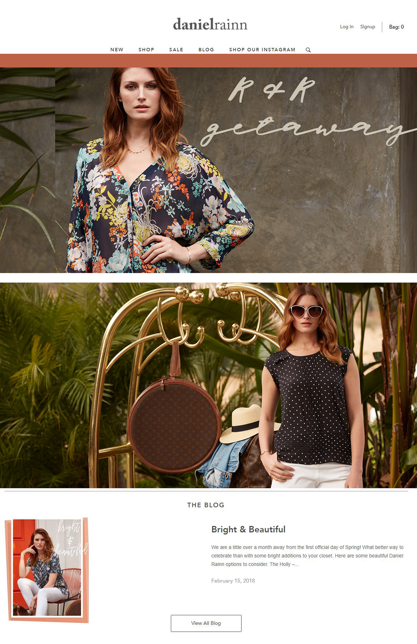 Fashion  ecom Ecommerce FIDM homepage Web design