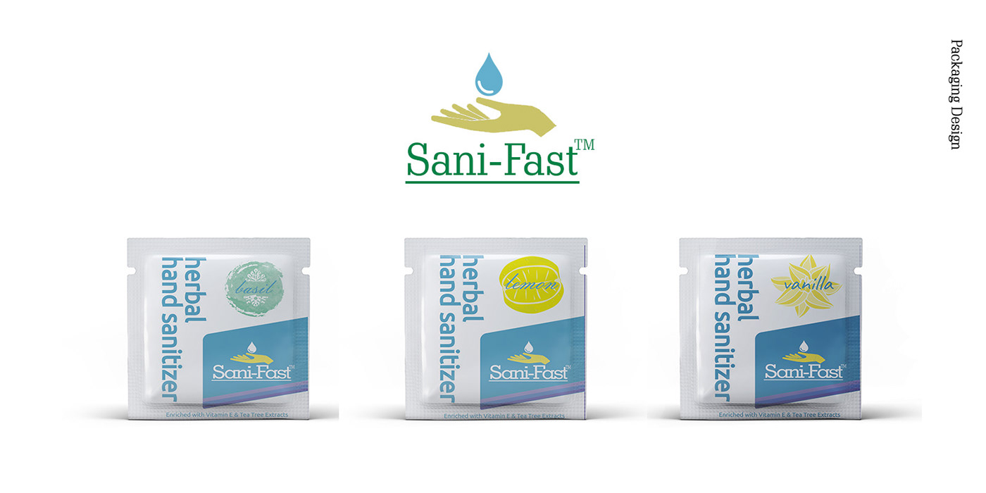 sachet product packaging Hand Sanitizer FMCG dettol New Delhi India product design  print ready