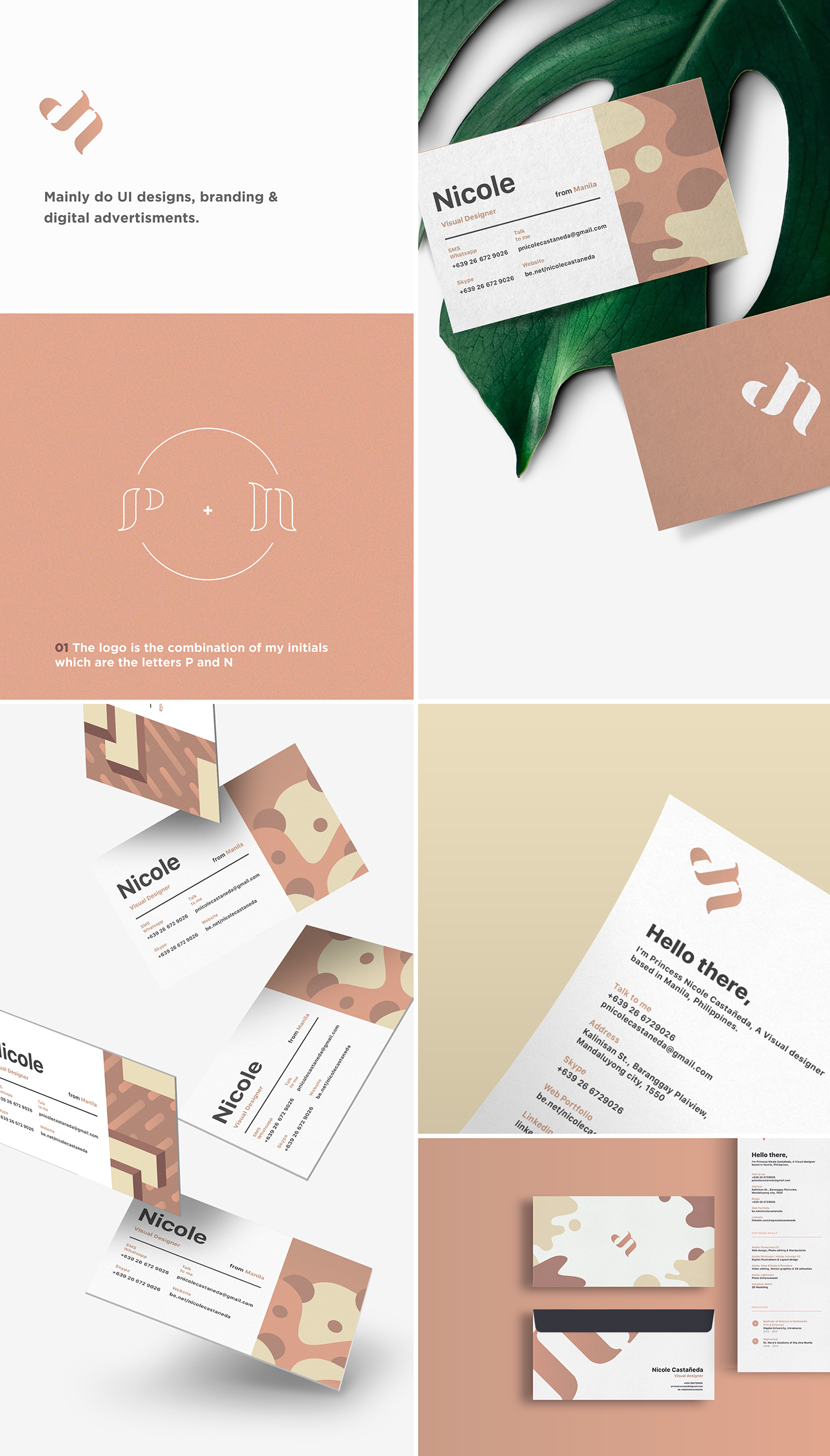 branding  identity Logo Design business card Resume Creative Resume brand logo personal portfolio
