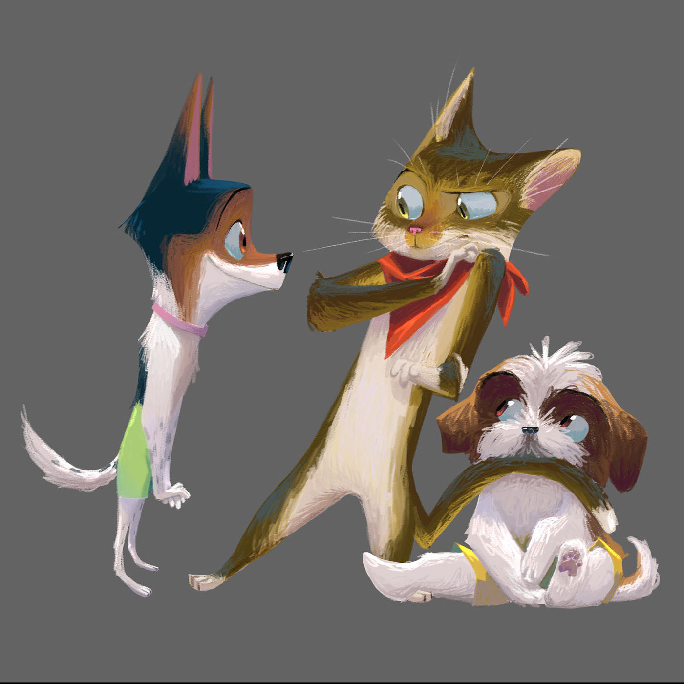 dog Cat puppy pets animation  characterdesign concept art